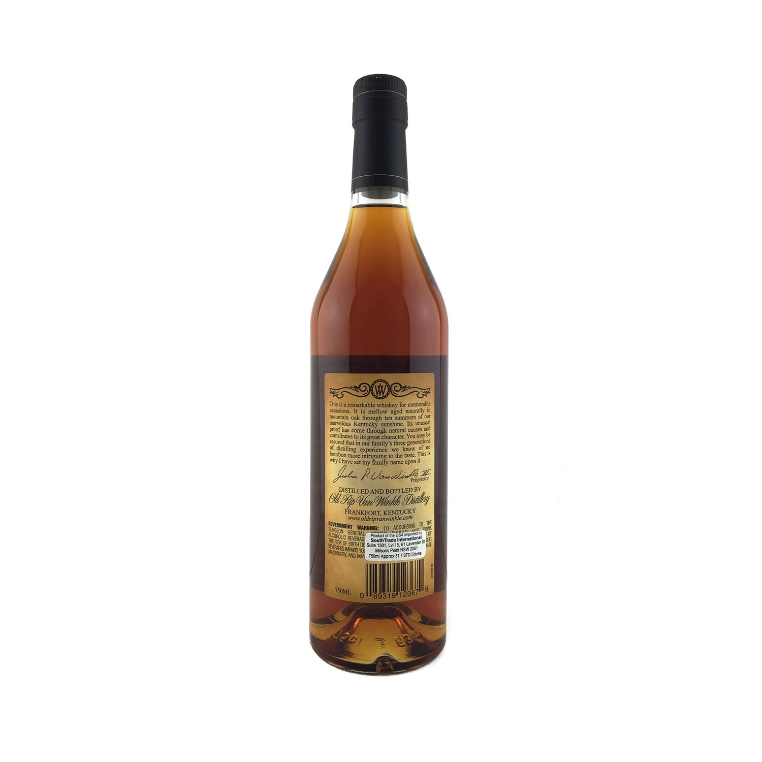 2015 Old Rip Van Winkle 10 Year Old 750ml 107 Proof (53.5%) - Image 2