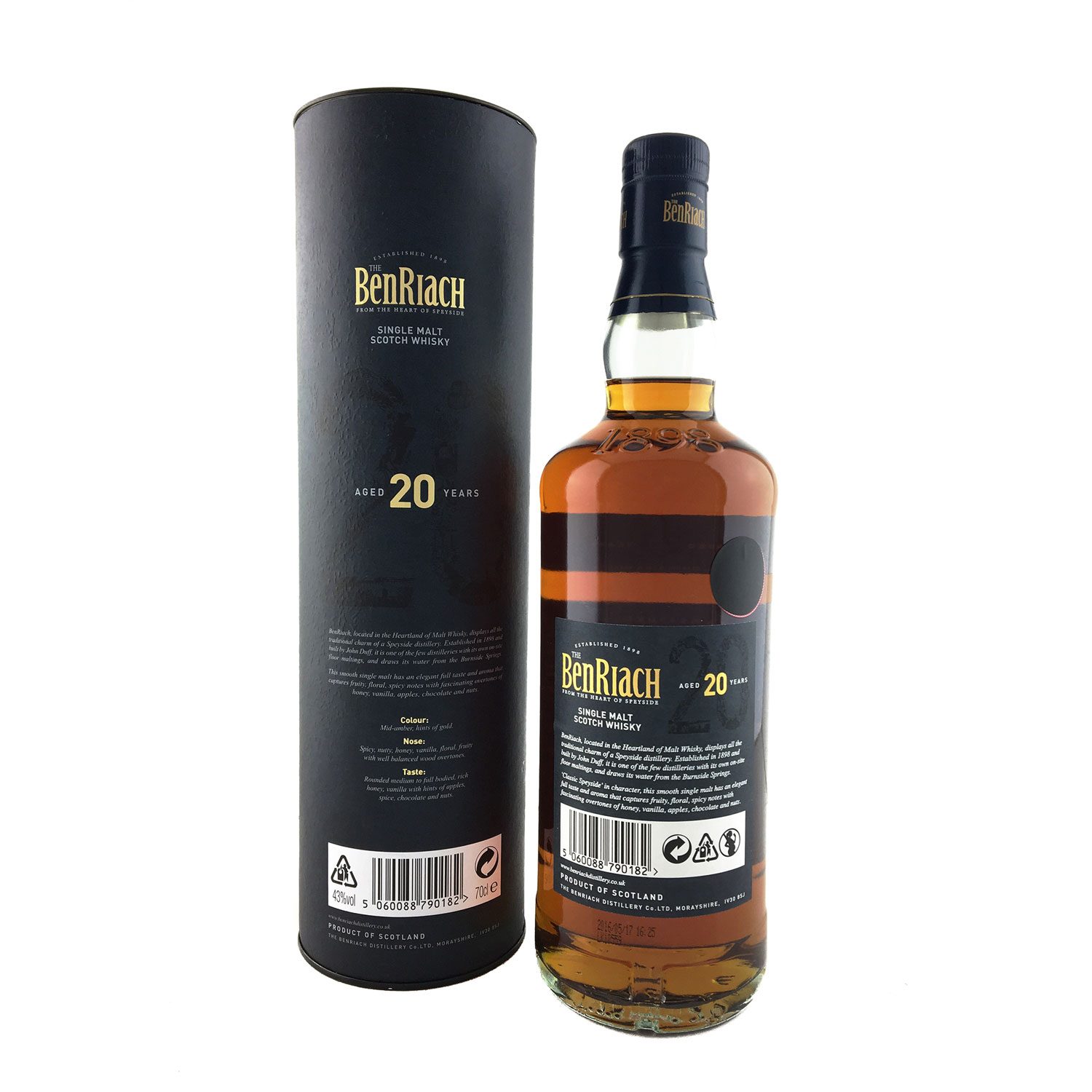 BenRiach 20 Year Old 70cl 43% - Image 2