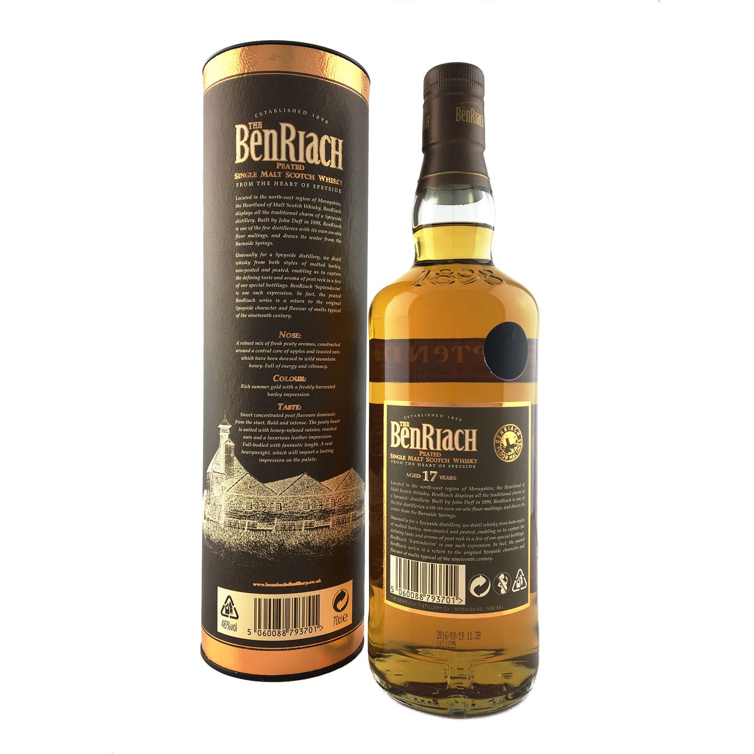 BenRiach 17 Year Old Septendecim 70cl 46% - Image 2