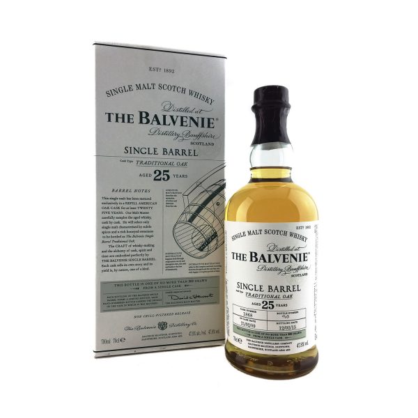 The Balvenie 25 Year Old Single Barrel Traditional Oak 70cl 47.8%