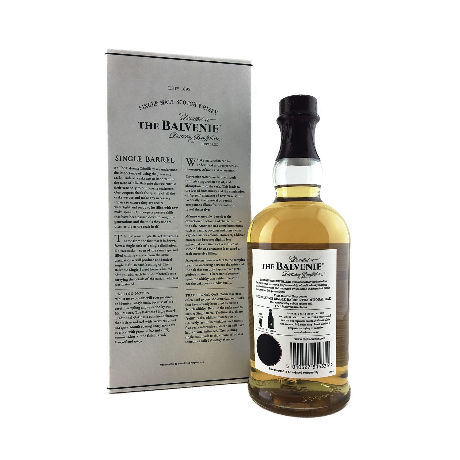 The Balvenie 25 Year Old Single Barrel Traditional Oak 70cl 47.8% - Image 2