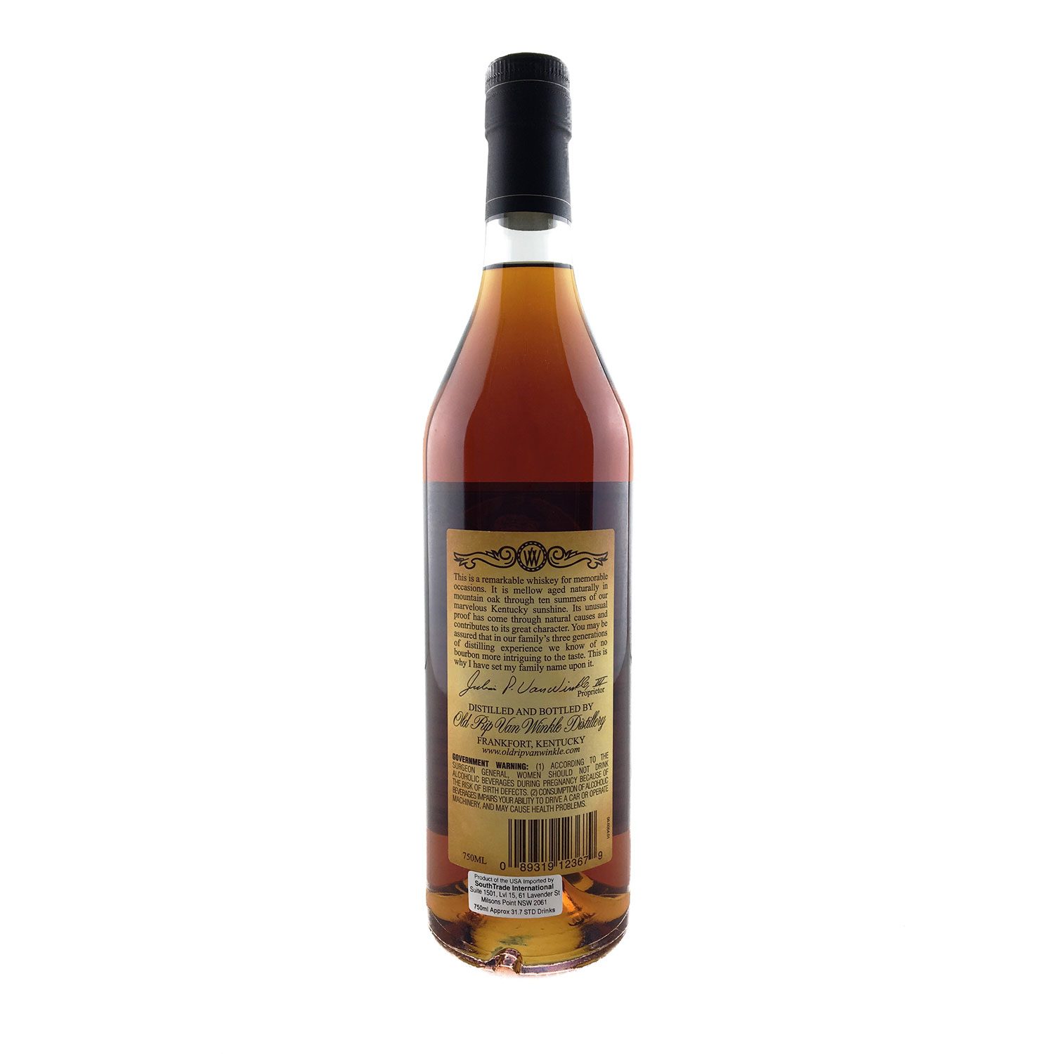 2014 Old Rip Van Winkle 10 Year Old 750ml 107 Proof (53.5%) - Image 2