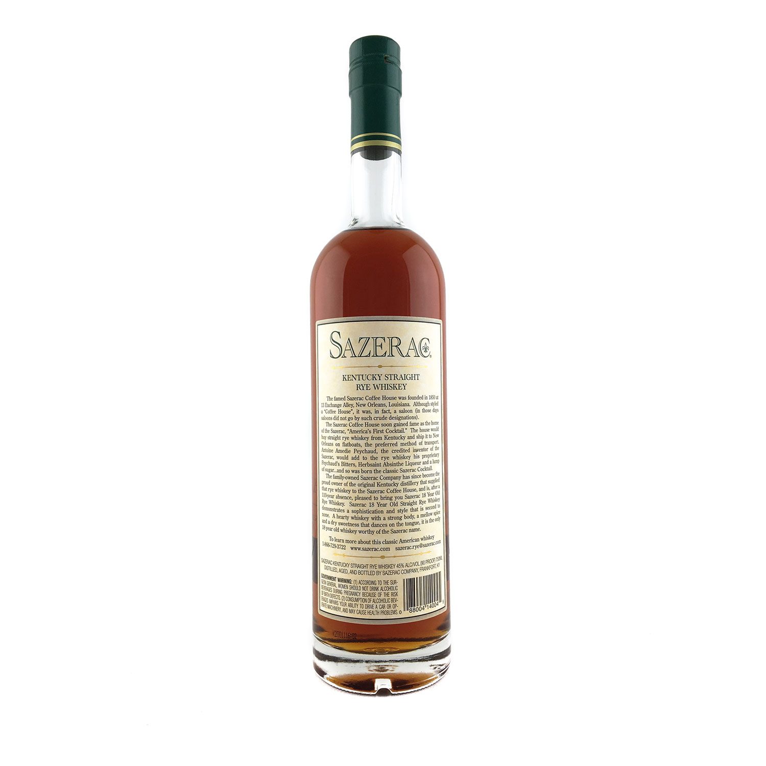 Sazerac 2011 Release 18 Year Old Rye 750ml 90 Proof (45.0%) - Image 2