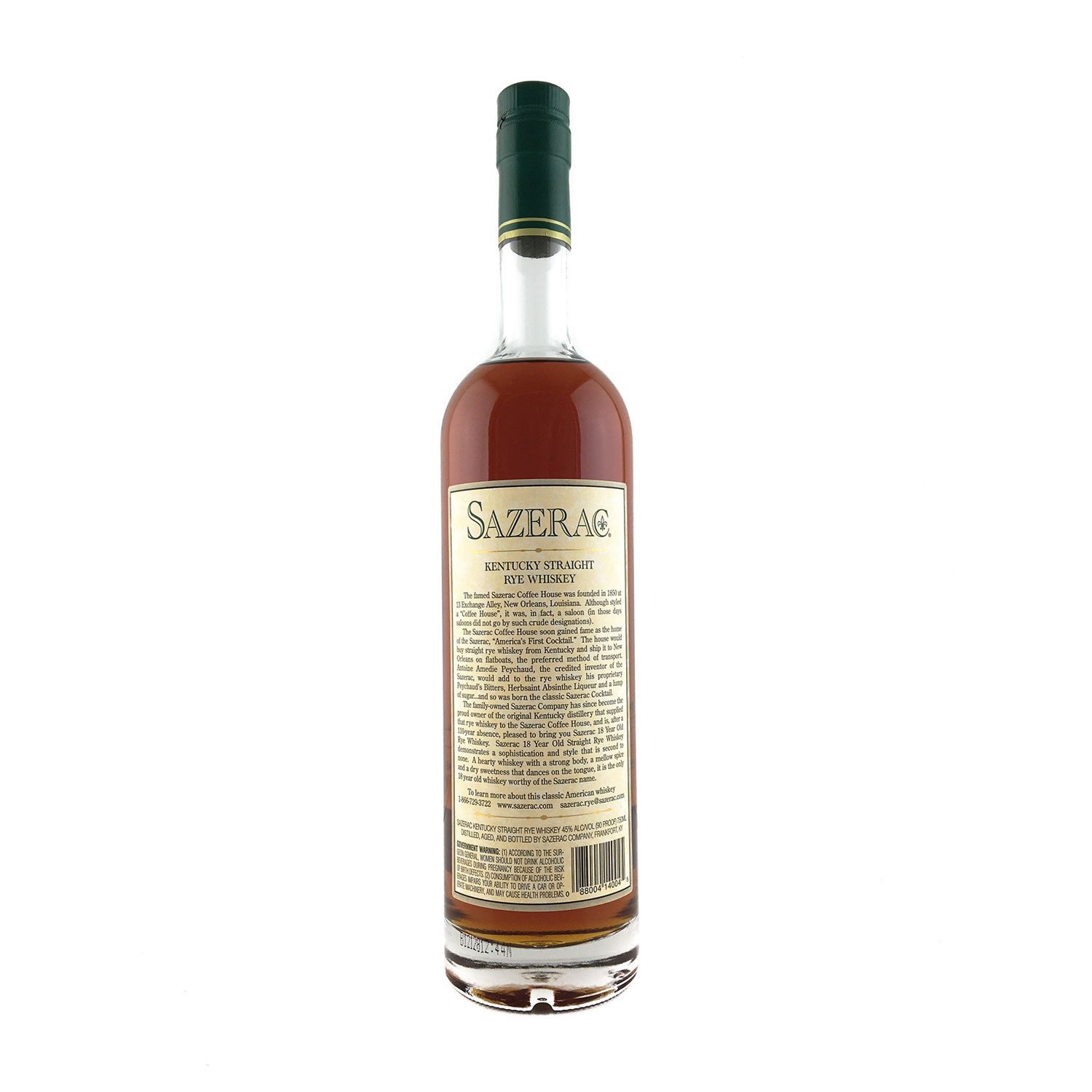 Sazerac 2012 Release 18 Year Old Rye 750ml 90 Proof (45.0%) - Image 2