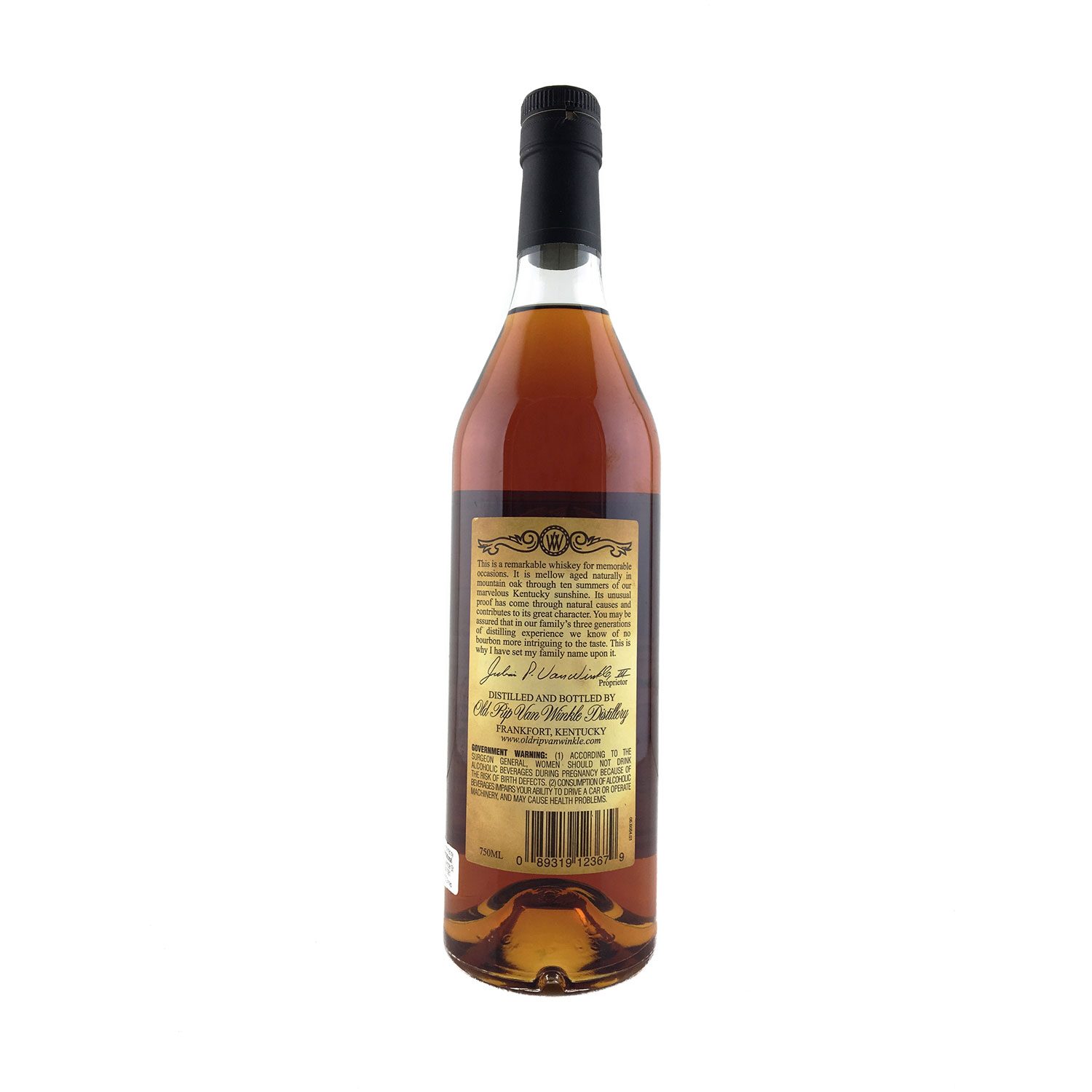 2013 Old Rip Van Winkle 10 Year Old 750ml 107 Proof (53.5%) - Image 2