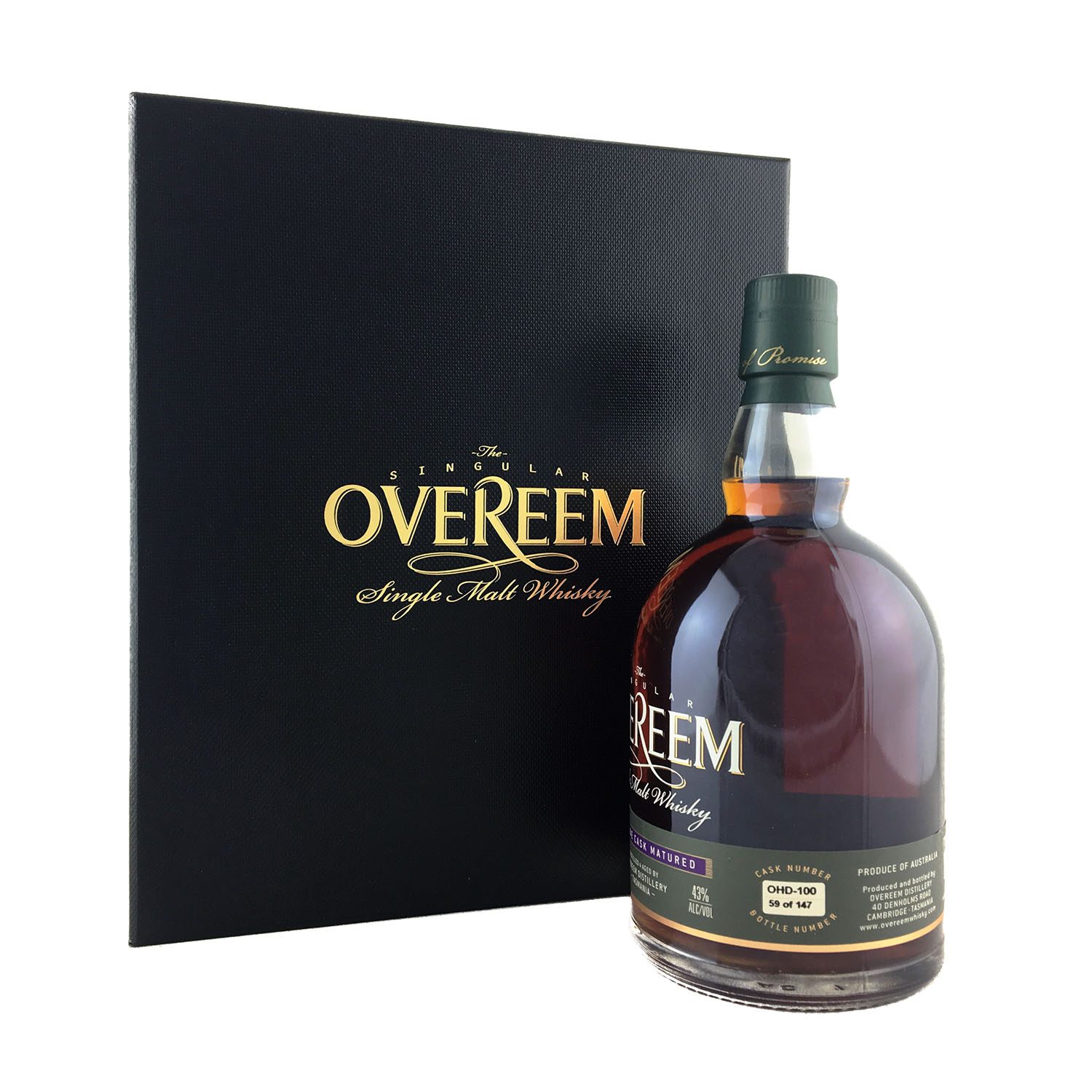 Overeem Red Wine Cask OHD-100 ‘Rare Release’ Gift Pack Whisky 700ml 43% - Image 2