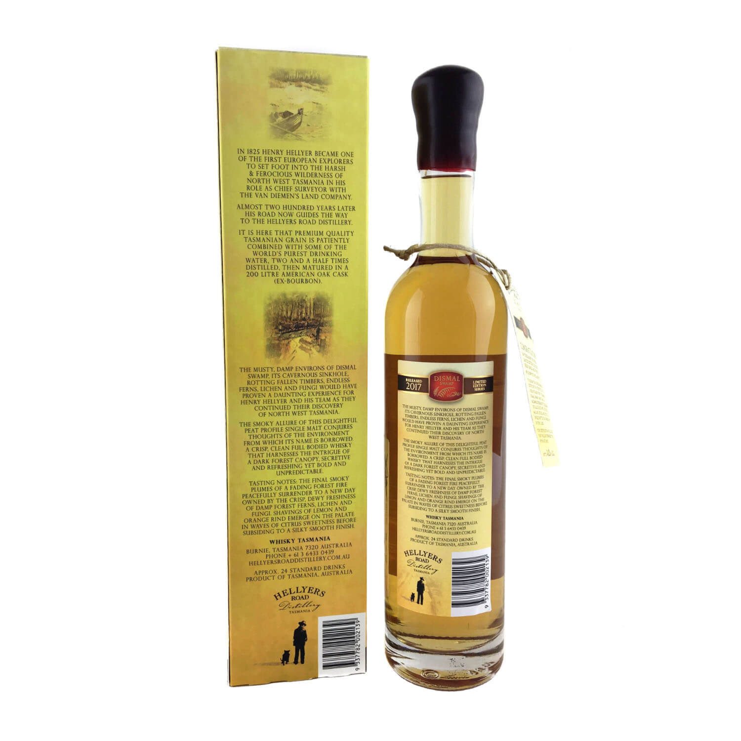 Hellyers Road Henry’s Legacy ‘Dismal Swamp' Single Malt Whisky 500ml 60.4% - Image 2