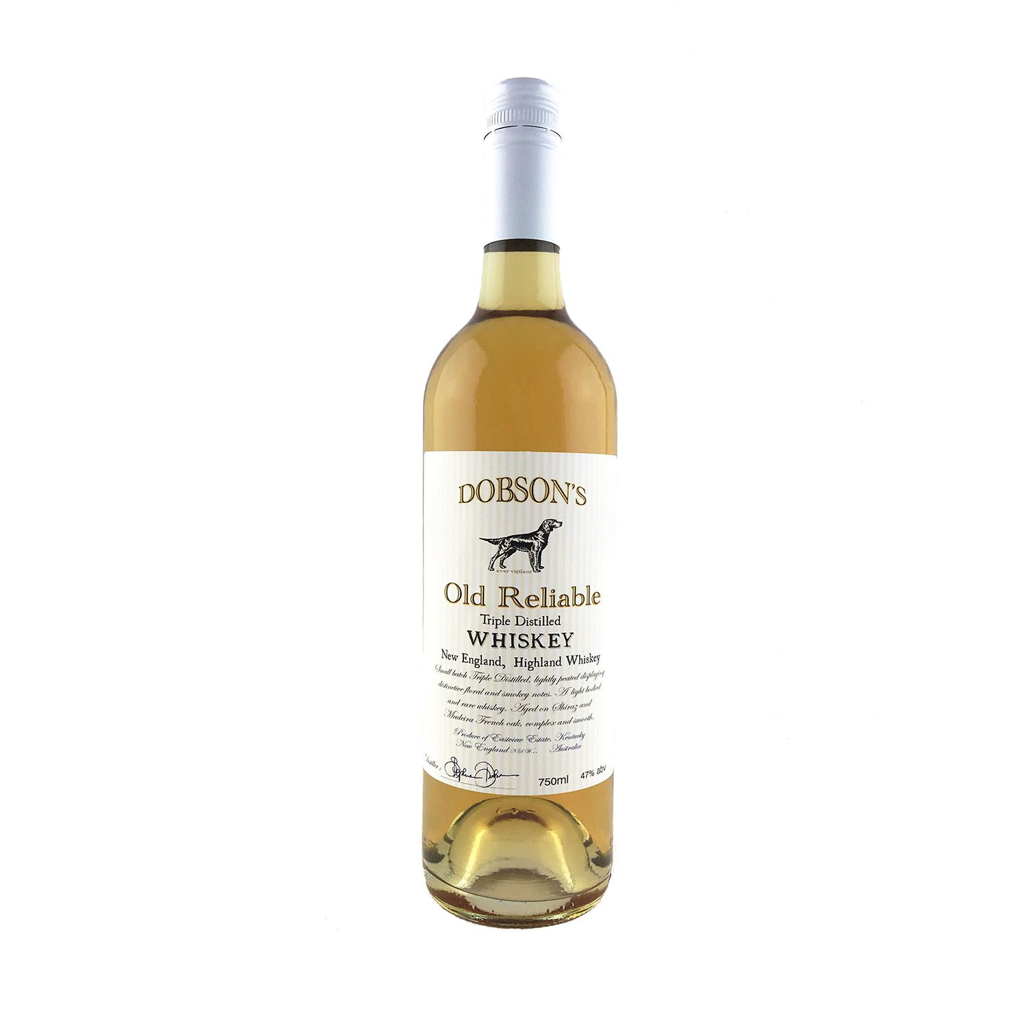 Dobson’s Old Reliable Triple Distilled Whiskey, Australian Whisky, The Old Barrelhouse
