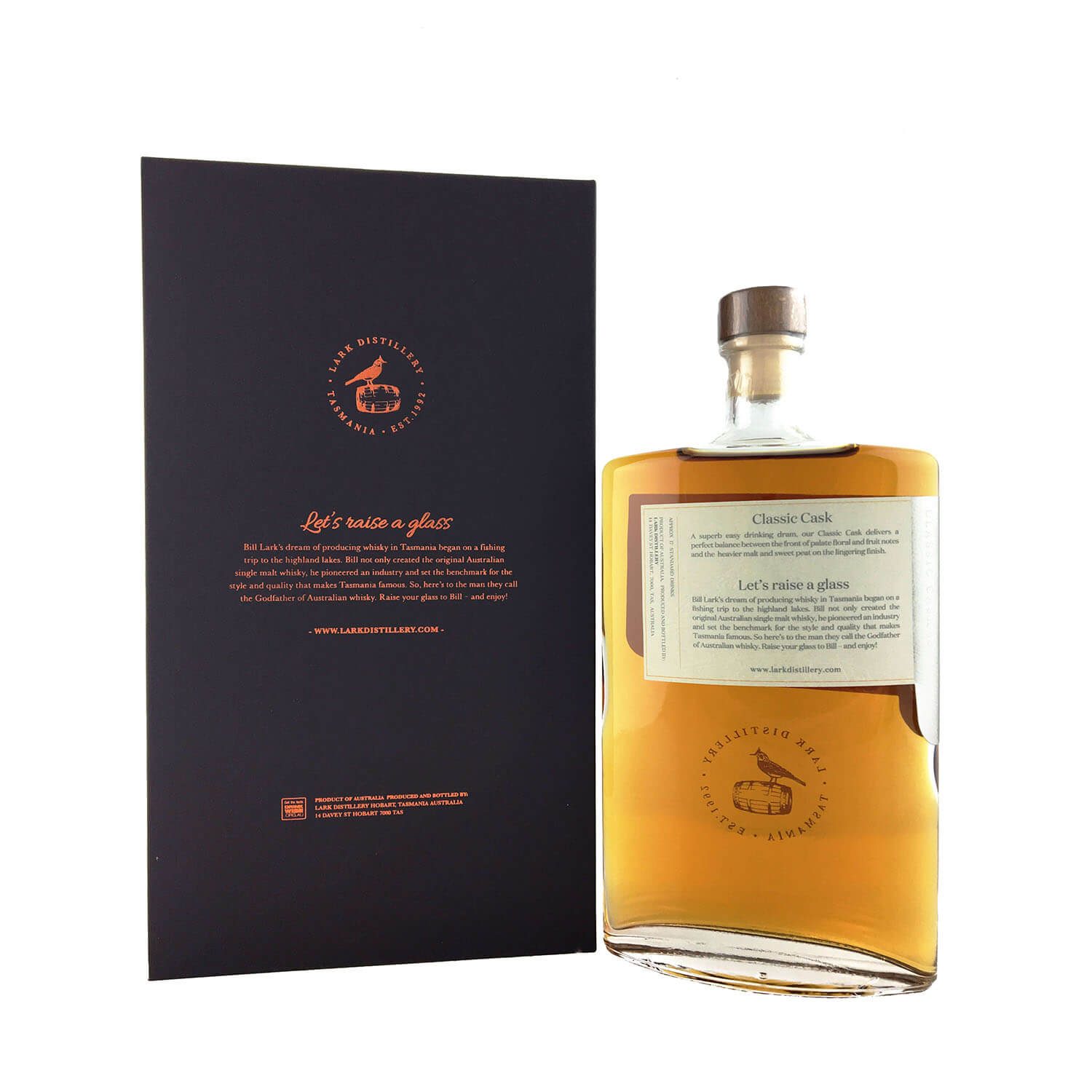 Lark Classic Cask Single Malt Whisky, Australian Whisky, Tasmanian Whisky, The Old Barrelhouse