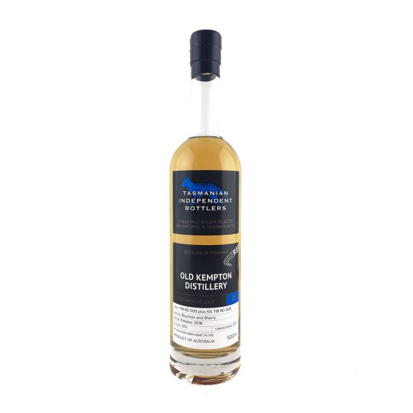 Tasmanian Independent Bottlers. TIB Cask RD003/RD008 Bourbon & Sherry Cask  500ml 51%