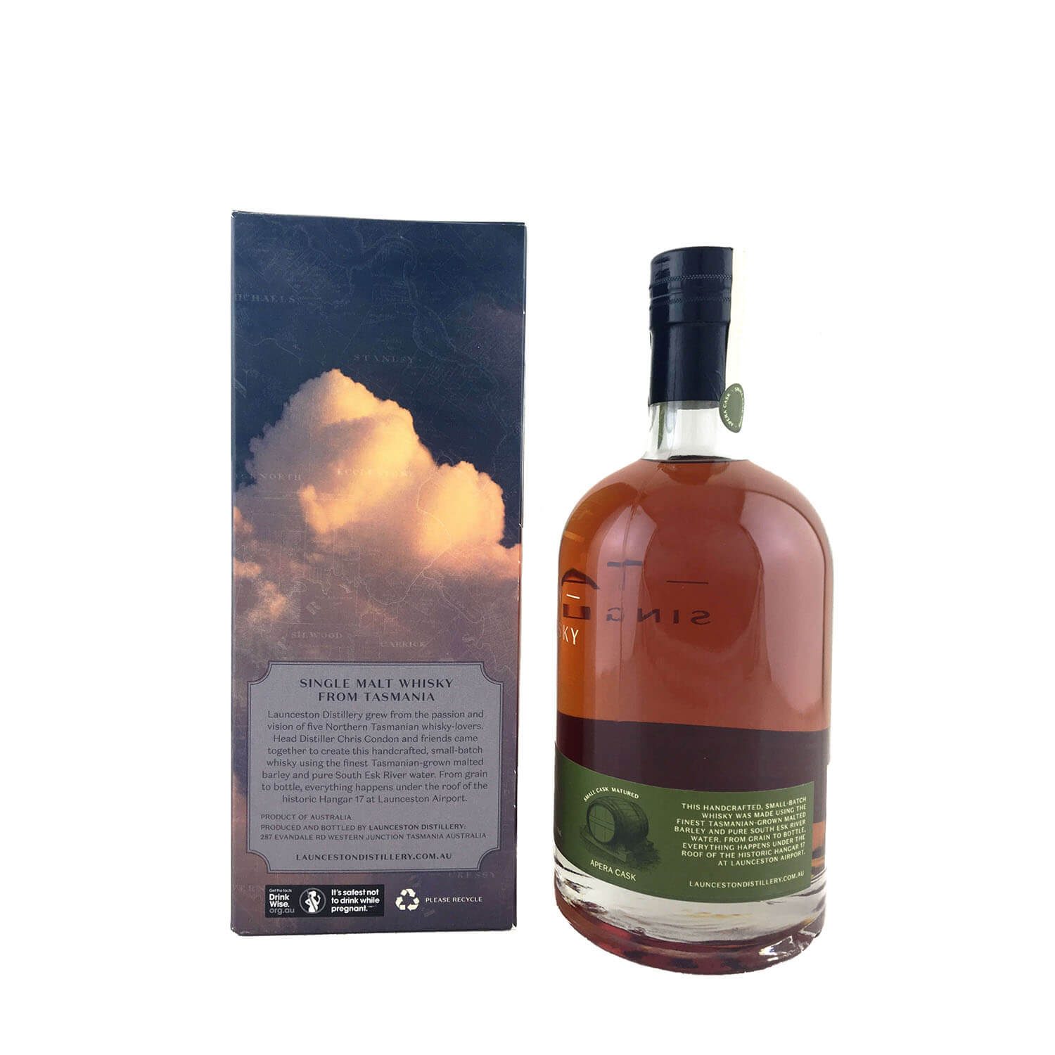 Launceston 3rd Release Apera Cask Matured H17-03 Single Malt Whisky 500ml 46% - Image 2