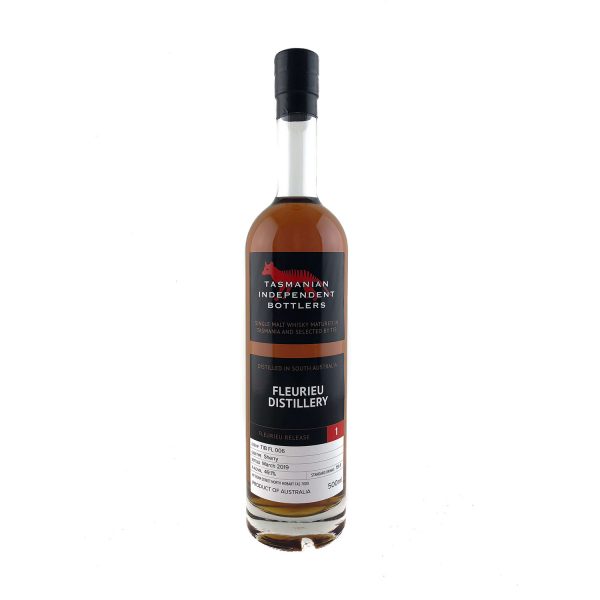 Tasmanian Independent Bottlers. TIB Cask FL006 Sherry Cask Single Malt Whisky 500ml 49.1%