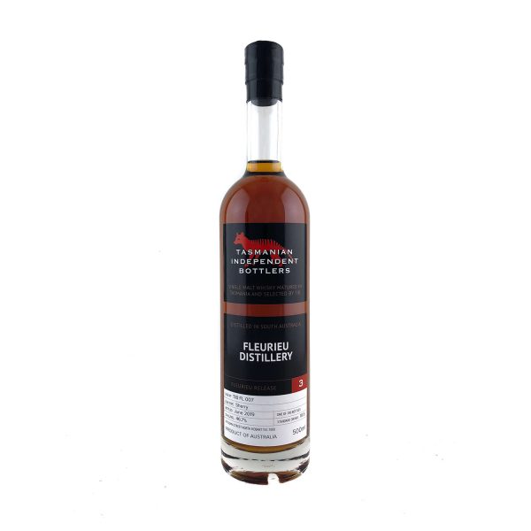 Tasmanian Independent Bottlers. TIB Cask FL007 Sherry Cask Single Malt Whisky 500ml 46.7%