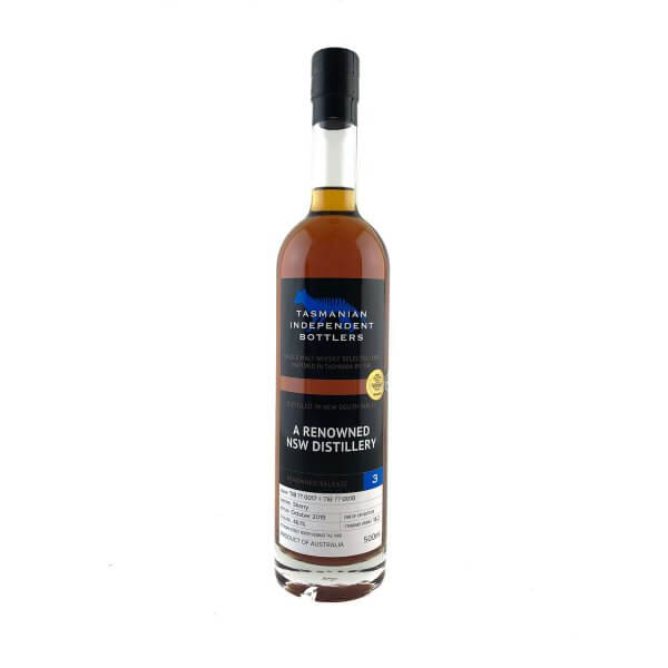 Tasmanian Independent Bottlers. TIB Cask ?0017 & ?0018 Sherry Cask Single Malt Whisky 500ml 46.1%