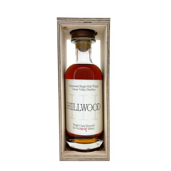 2020 Hillwood - Tamar Valley Distillery Merlot Cask Single Malt Whisky 500ml 48.2%