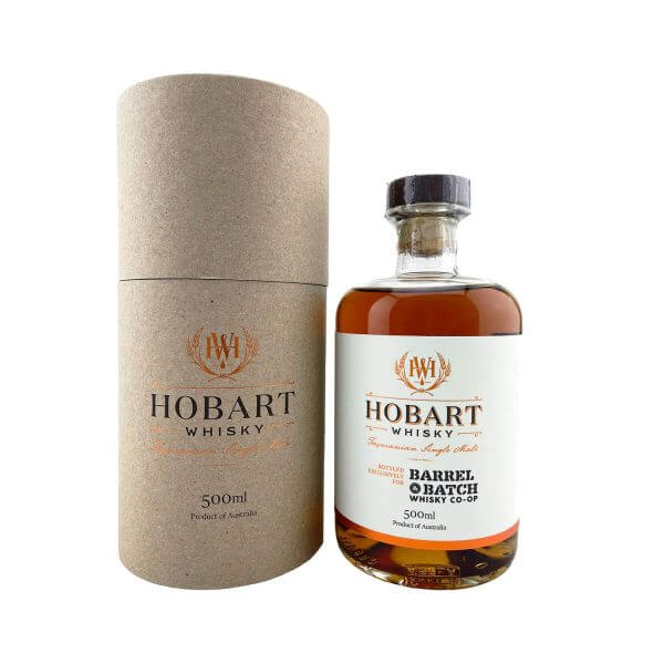 Hobart Whisky 5 Year Old Ex Bourbon Cask Single Malt Whisky 500ml 63%