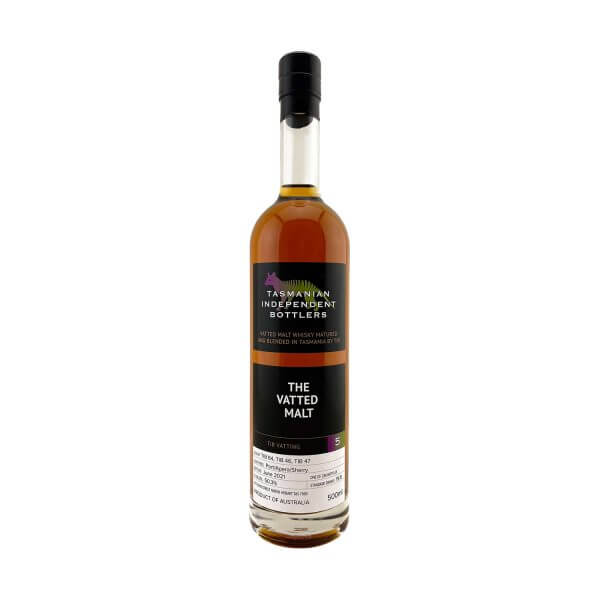 Tasmanian Independent Bottlers. TIB The Vatted Malt 5 – 500ml 50.3%