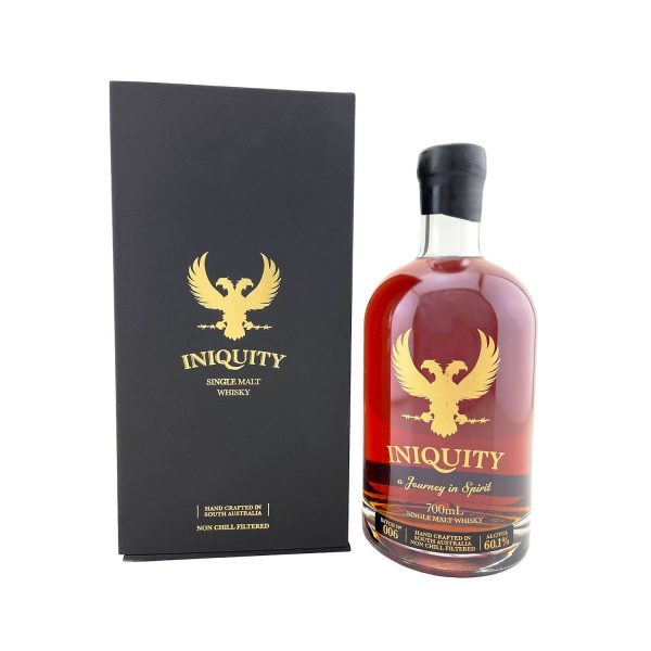 Iniquity Gold Batch No.6 - Tin Shed Distilling Australian Single Malt Whisky 700ml 60.1%