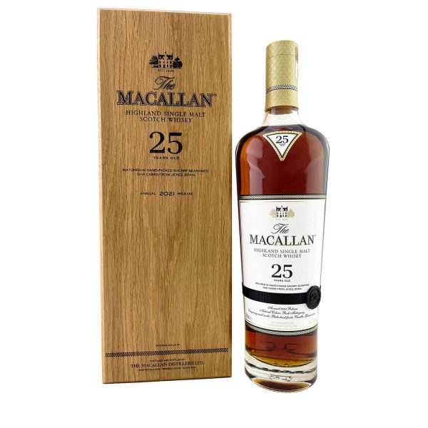 The Macallan 25 Year Old Sherry Oak 2021 Release 700ml 43%