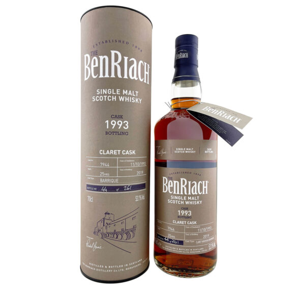 BenRiach 1993 Vintage Batch 16 Cask Claret Cask – 25 Year Old 700ml 53.1%