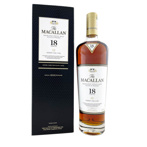 The Macallan 18 Year Old Sherry Oak 2023 Release 700ml 43%