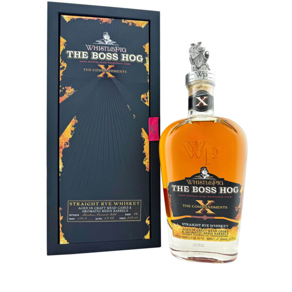 WhistlePig The Boss Hog Edition X ‘The Commandments’ Rye Whiskey 750ml 53.2%