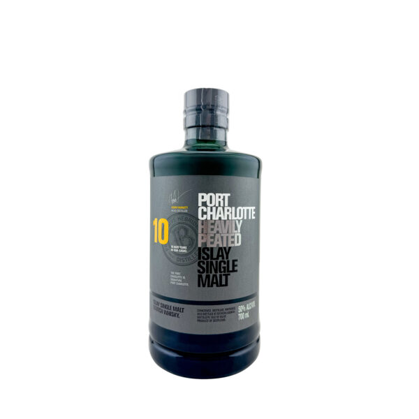 Bruichladdich Port Charlotte 10 Year Old Heavily Peated Single Malt Whisky 700ml 50%